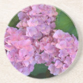 Dessous De Verre En Grès Pastel rose Hortensia hydrangea fleurs (Devant)