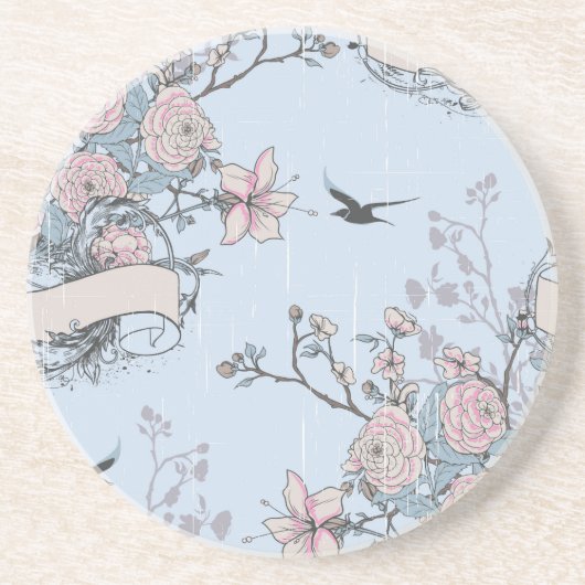 Dessous De Verre En Grès pastel shabby chic (Devant)