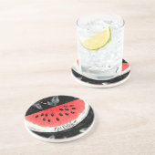 Dessous De Verre En Grès Pastèque de Palestine (Côté)