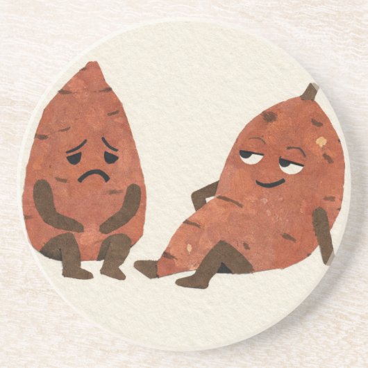 Dessous De Verre En Grès Patate douce ? (Devant)