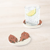 Dessous De Verre En Grès Patate douce ? (Côté)