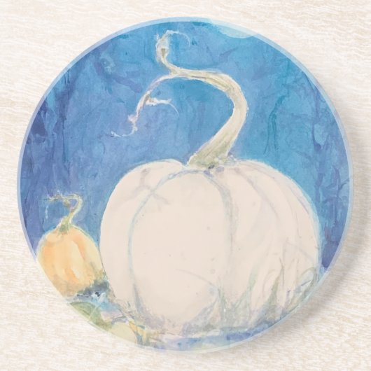 Dessous De Verre En Grès Patch de citrouilles de la vigne d'automne Maureen (Devant)