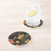 Dessous De Verre En Grès Patchwork Gentl : dessin manuel (Côté)
