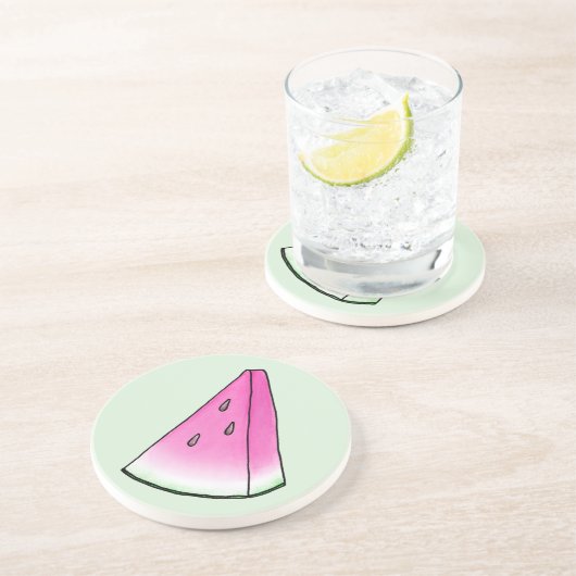 Dessous De Verre En Grès Pâte de melon (Côté)