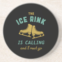 Patinage Sur Glace vintage La patinoire appelle Je