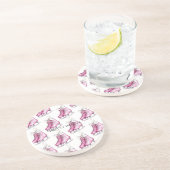 Dessous De Verre En Grès Patins de glace rose (Côté)