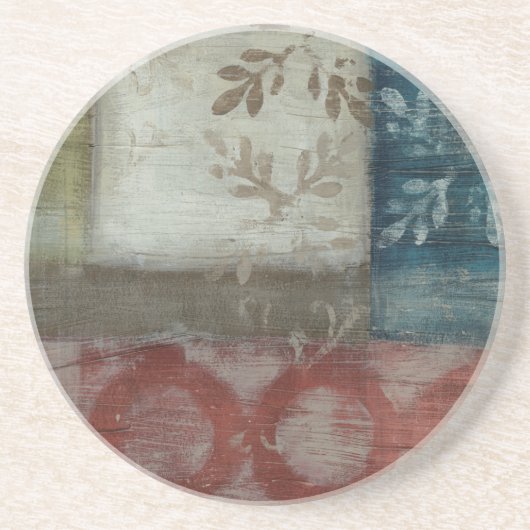 Dessous De Verre En Grès Patrimoine Abstrait II (Devant)