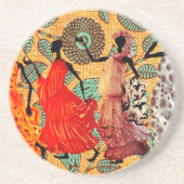 Dessous De Verre En Grès Patrimoine Africain Design Moderne (Devant)