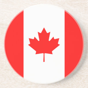 Dessous De Verre En Grès Patriotic National Flag of Canada