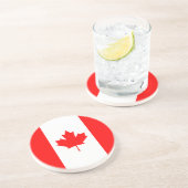 Dessous De Verre En Grès Patriotic National Flag of Canada (Côté)