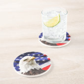 Dessous De Verre En Grès Patriotique (Côté)