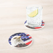 Dessous De Verre En Grès Patriotique (Côté)