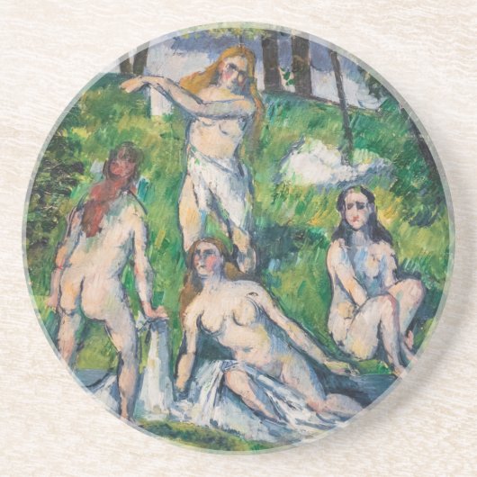 Dessous De Verre En Grès Paul Cezanne - Quatre Bathers (Devant)