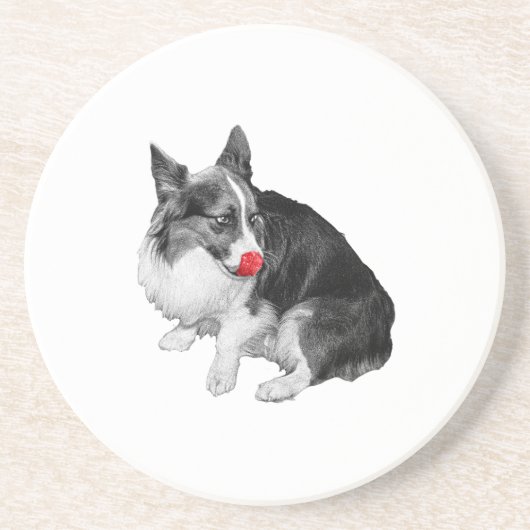 Dessous De Verre En Grès Pause cacao, Langue rose (Devant)