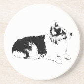 Dessous De Verre En Grès Pause de profil (Devant)