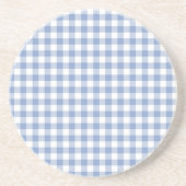 Dessous De Verre En Grès Pays de Blue Gingham (Devant)