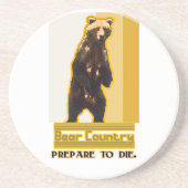 Dessous De Verre En Grès Pays de l'ours (Devant)