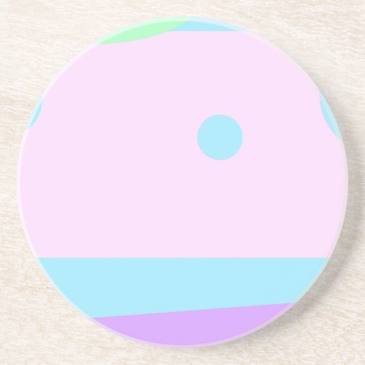 Dessous De Verre En Grès Paysage Abstrait (Devant)