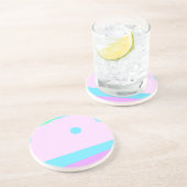 Dessous De Verre En Grès Paysage Abstrait (Côté)