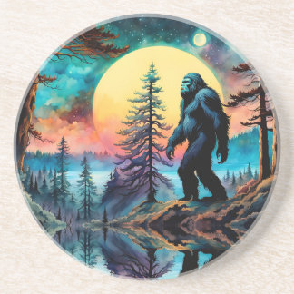 Dessous De Verre En Grès Paysage coloré de Squatchin