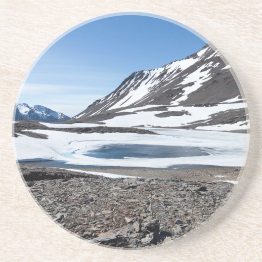 Dessous De Verre En Grès Paysage de Géorgie du Sud (Devant)