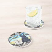 Dessous De Verre En Grès Paysage de Terrier d'écossais (Côté)