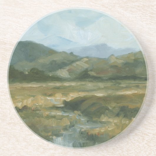 Dessous De Verre En Grès Paysage d'Impasto III (Devant)