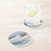 Dessous De Verre En Grès Paysage marin (Côté)