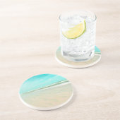 Dessous De Verre En Grès Paysage marin de Sky Beach Turquoise (Côté)