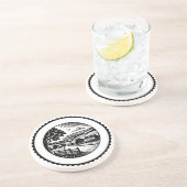 Dessous De Verre En Grès Paysage rural 01 (Côté)