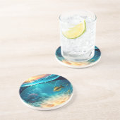 Dessous De Verre En Grès Paysage sous-marin tropical (Côté)