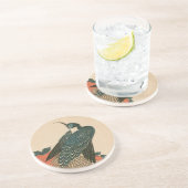 Dessous De Verre En Grès Peacock and Peonies de Hiroshige, Art japonais (Côté)