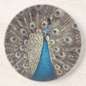 Dessous De Verre En Grès Peacock bleu antique (Devant)