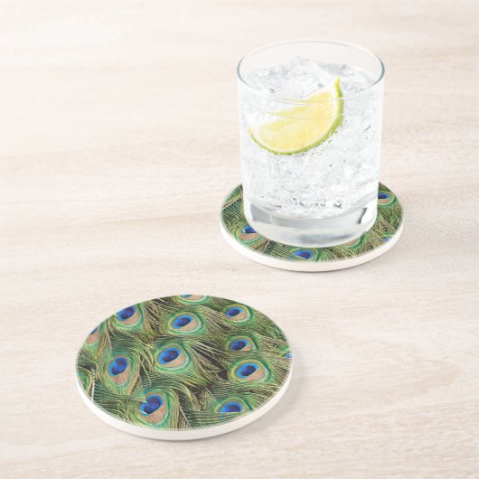Dessous De Verre En Grès Peacock Coaster (Côté)