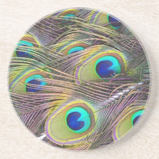 Dessous De Verre En Grès Peacock Feathers (Devant)