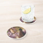 Dessous De Verre En Grès Peacock vintage (Côté)