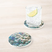 Dessous De Verre En Grès Pearlescent Flora (Côté)