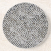 Dessous De Verre En Grès Peau de serpent noire et Brown (Devant)