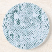 Dessous De Verre En Grès Peau turquoise de serpent (Devant)