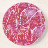 DESSOUS DE VERRE EN GRÈS PÊCHE (Devant)