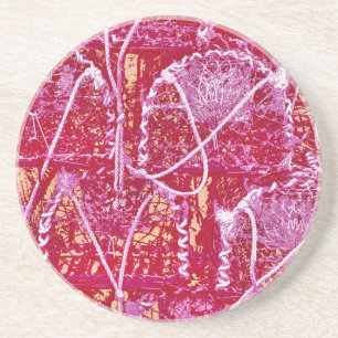 DESSOUS DE VERRE EN GRÈS PÊCHE