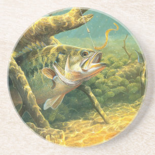 Dessous De Verre En Grès pêche au bar