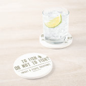 Dessous De Verre En Grès Pêcher ou ne pas pêcher ? (Côté)