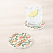 Dessous De Verre En Grès Pêches Fruit (Côté)
