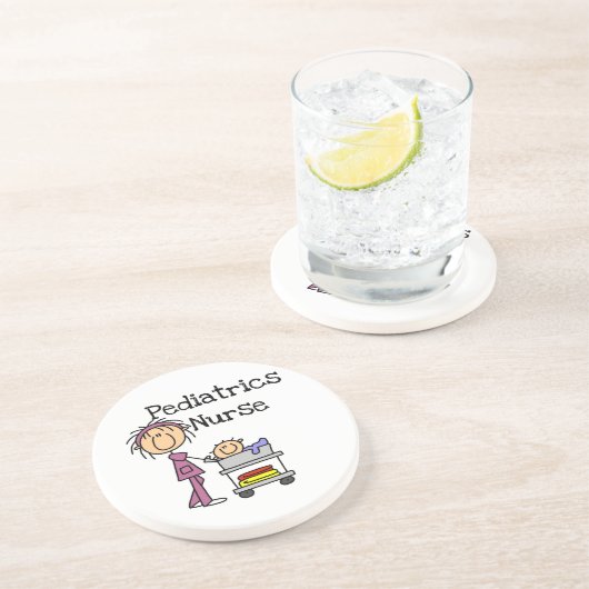 Dessous De Verre En Grès Pédiatrie Infirmière T-shirts et cadeaux (Côté)