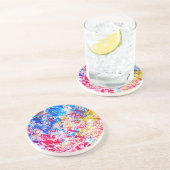Dessous De Verre En Grès Peindre (Côté)