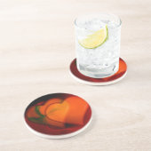 Dessous De Verre En Grès Peinture cardiaque (Côté)