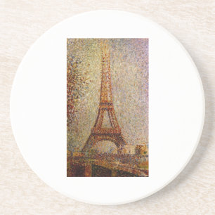 Dessous De Verre En Grès Peinture de Georges Seurat : La Tour Eiffel (1889)