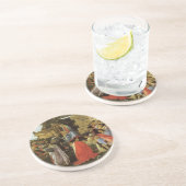 Dessous De Verre En Grès Peinture de la Renaissance de Botticelli (Côté)