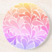 Dessous De Verre En Grès Peinture de l'artiste Arc-en-ciel Beverage Coaster (Devant)